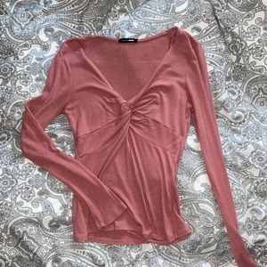 Fashion nova pink long sleeve